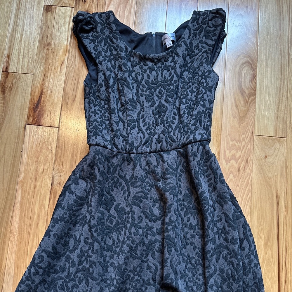 Emerald Sundae Dress Sz 1 Gorgeous Black Gray!